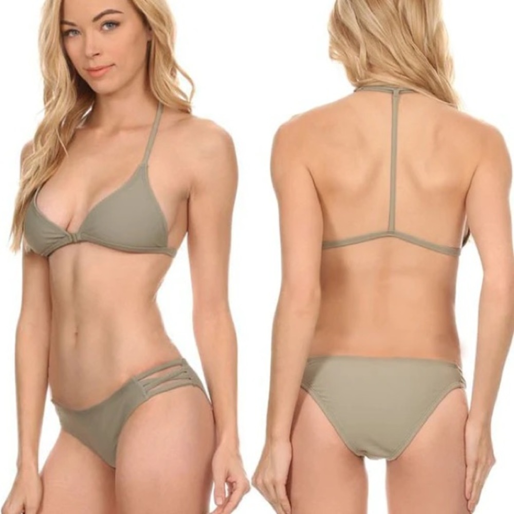 Olive Green Bikini Set